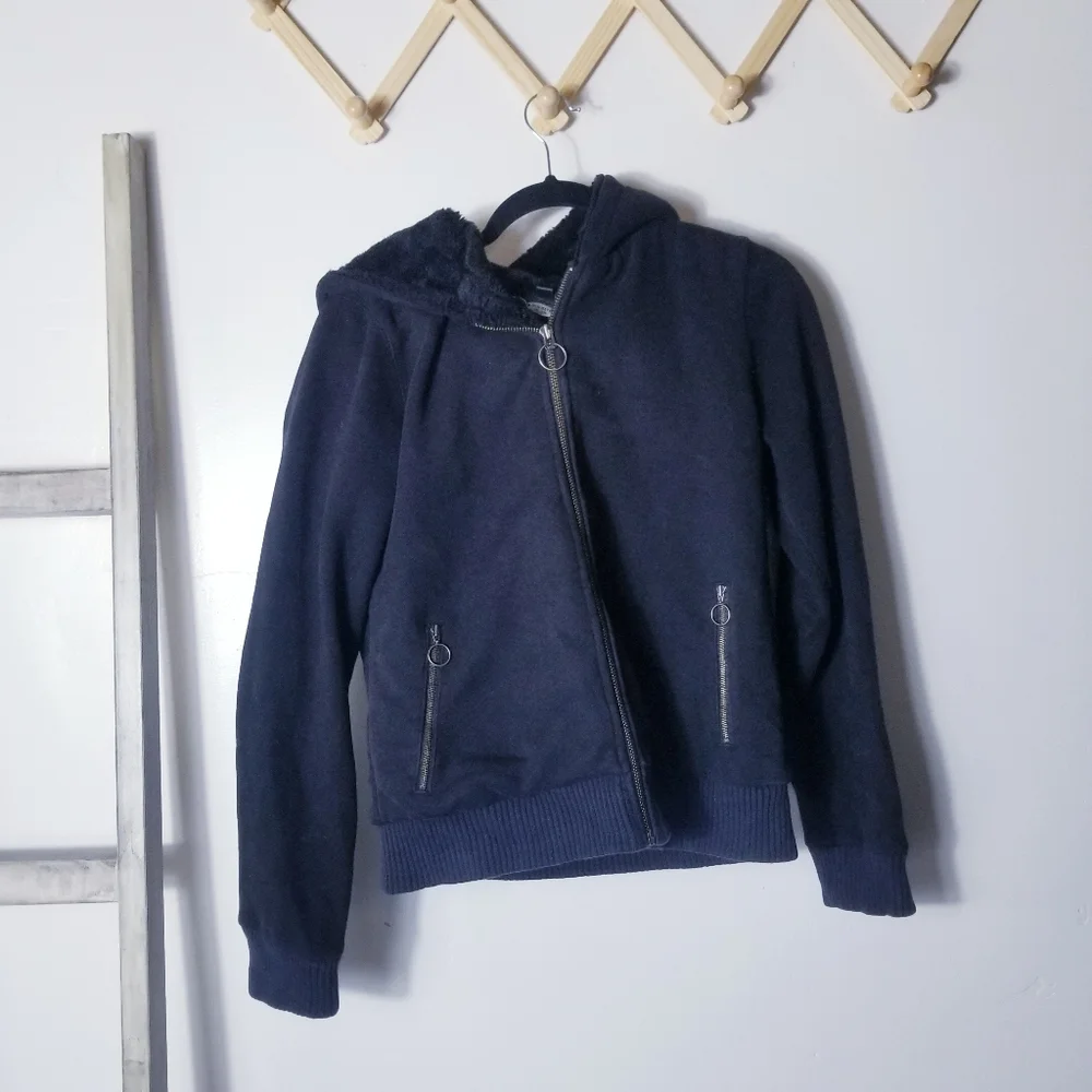 VINTAGE OLD NAVY WOMEN'S BLACK COAT SIZE MEDIUM